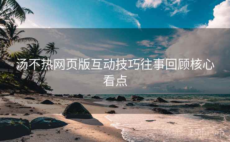 汤不热网页版互动技巧往事回顾核心看点